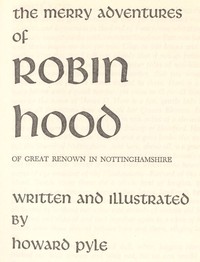 The Merry Adventures of Robin Hood cover
