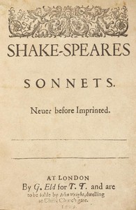 Shakespeare's Sonnets cover