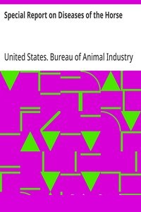 Special Report on Diseases of the Horse cover