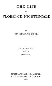 The Life of Florence Nightingale, vol. 2 of 2 cover