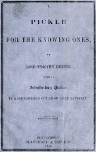 A Pickle for the Knowing Ones cover