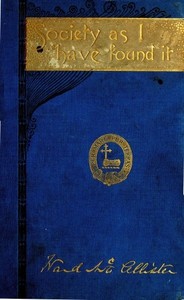 Society as I Have Found It cover