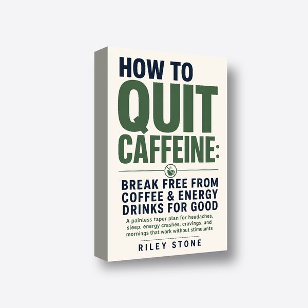 How to Quit Caffeine: Break Free from Coffee & Energy Drinks for Good 3D book render