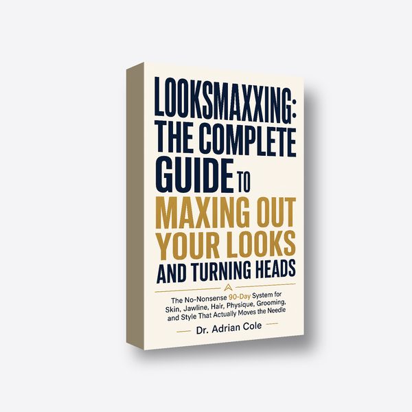Looksmaxxing: The Complete Guide to Maxing Out Your Looks and Turning Heads 3D book render