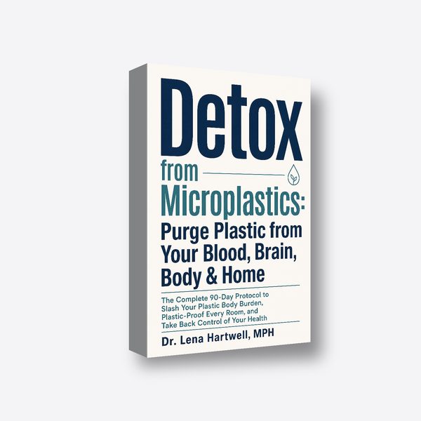 Detox from Microplastics: Purge Plastic from Your Blood, Brain, Body & Home 3D book render